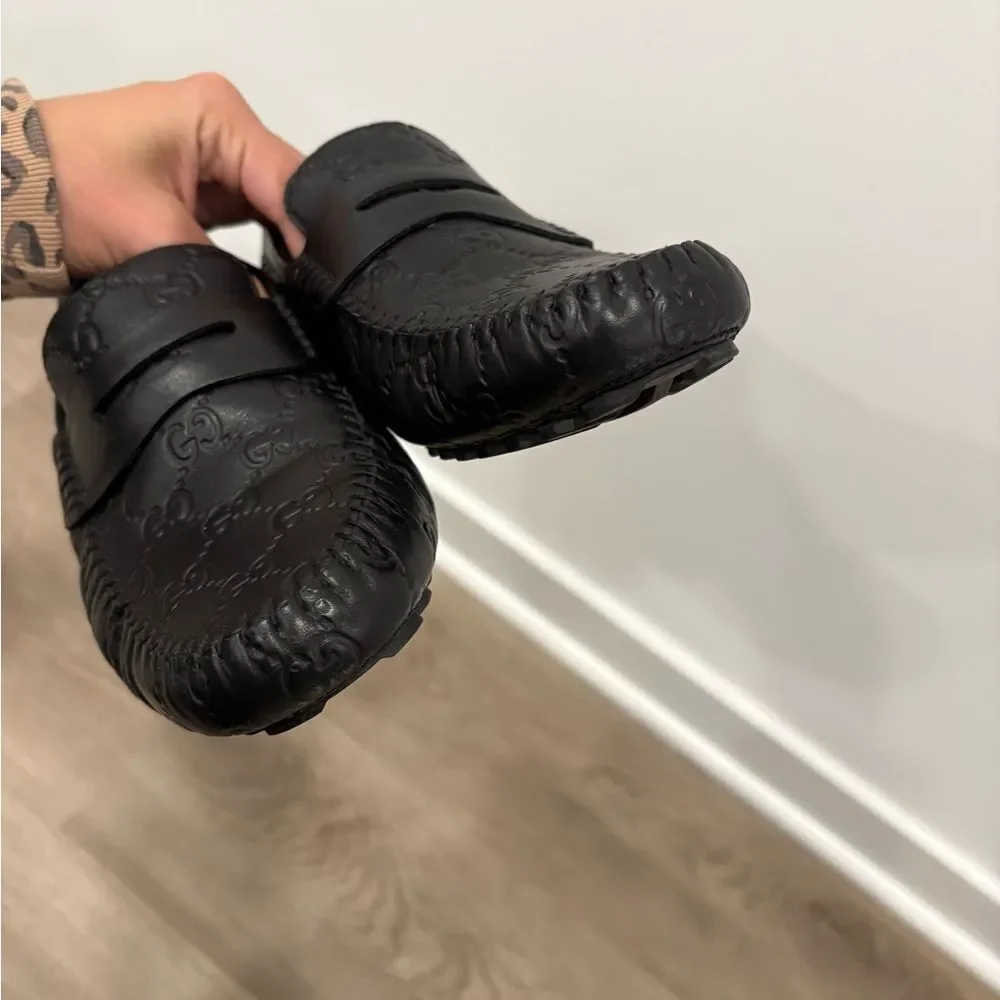 Gucci Guccissima San Marino loafers in black leather